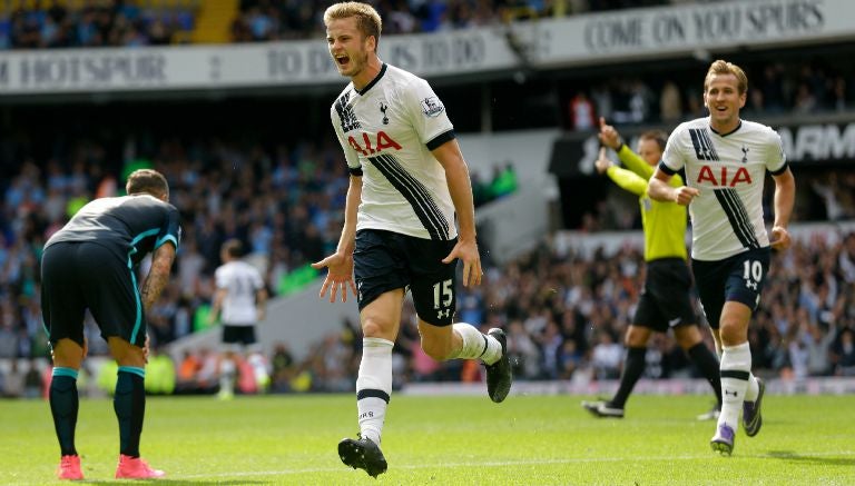 Dier grita el tanto del empate ante el City