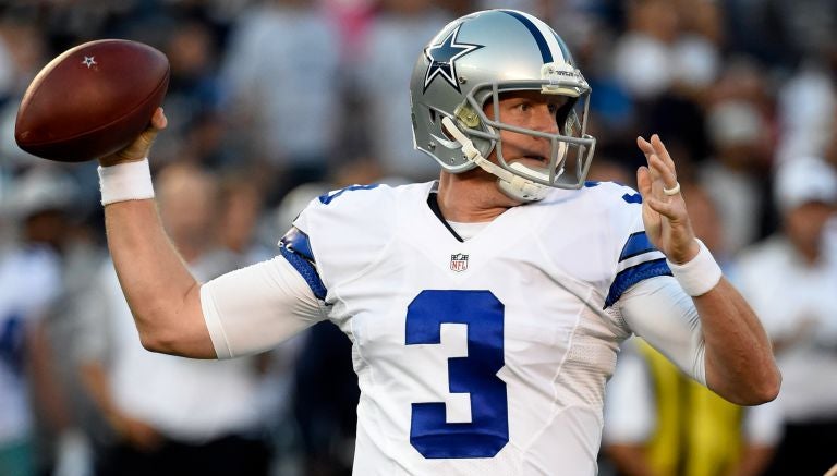 Brandon Weeden, en un partido de los Vaqueros