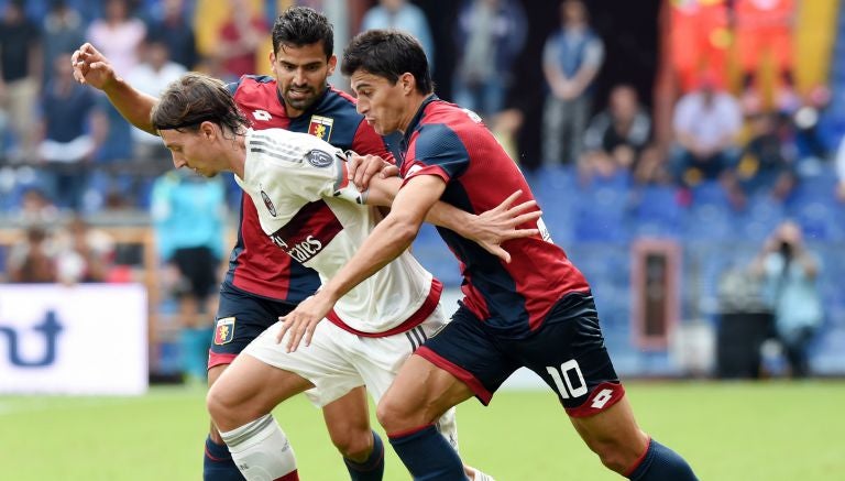 Montolivo, durante el partido frente al Genoa