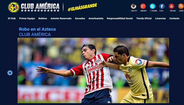 Así tituló la crónica del encuentro el Club América