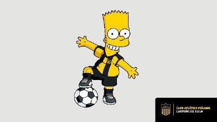 Bart muestra su clase al pisar el balón 