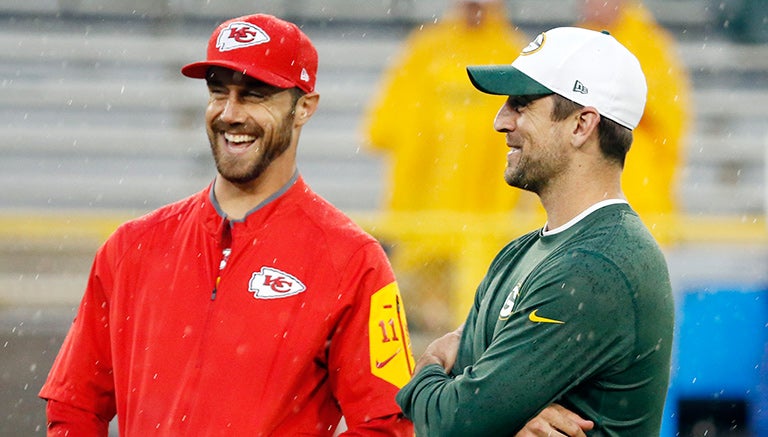 Smith y Rodgers, charlando antes del duelo