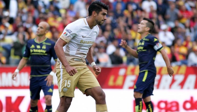 Eduardo Herrera, en el encuentro contra Morelia