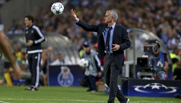 Mourinho, durante un partido de la Champions League