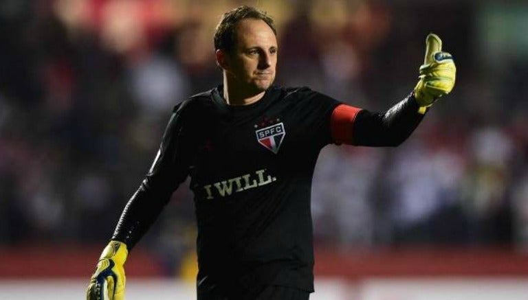 Rogério Ceni en un partido con el Sao Paulo