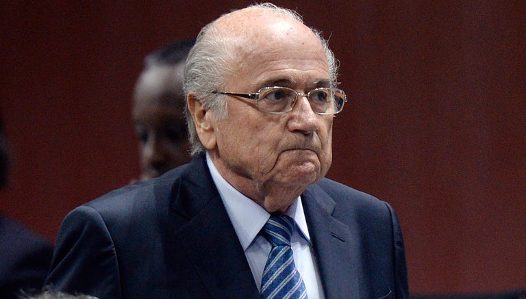 Blatter durante una sesión en el congreso de la FIFA