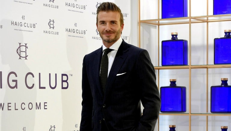 David Beckham en un evento publicitario