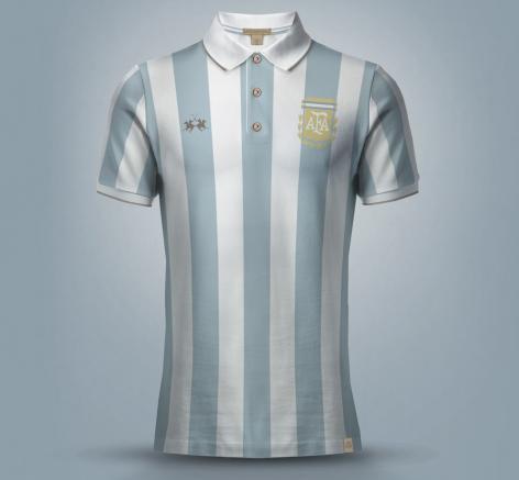 La camiseta de Argentina, diseñada por La Martina