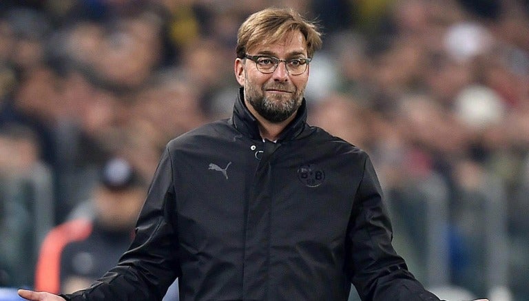 Klopp durante un partido con el Borussia Dortmund