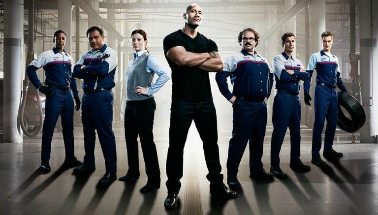 The Rock en el nuevo cartel de Ford