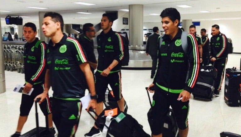 Los seleccionados en el aeropuerto de Los Angeles