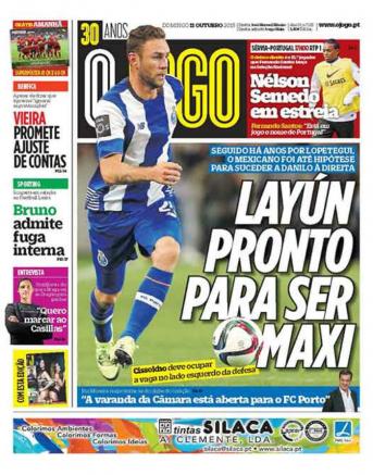 Miguel Layún es la portada de diario portugués