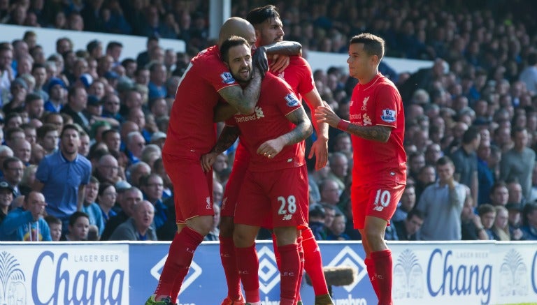 El Liverpool celebra un gol durante un partido 