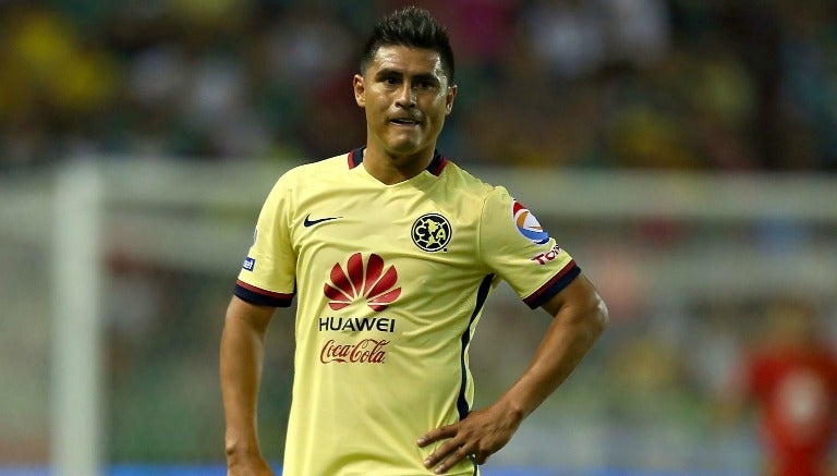 Martínez, durante un juego de América