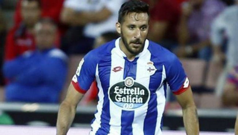 Jonás Gutiérrez, en juego con el Deportivo La Coruña