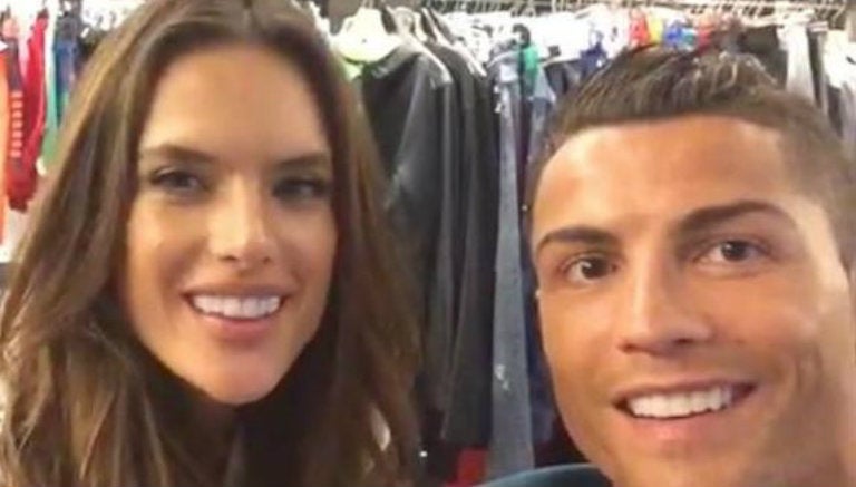 Alessandra Ambrosio con Cristiano Ronaldo