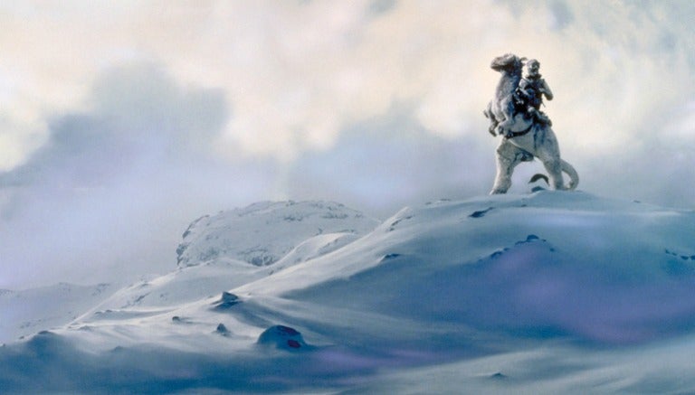 Luke Skywalker en el planeta Hoth