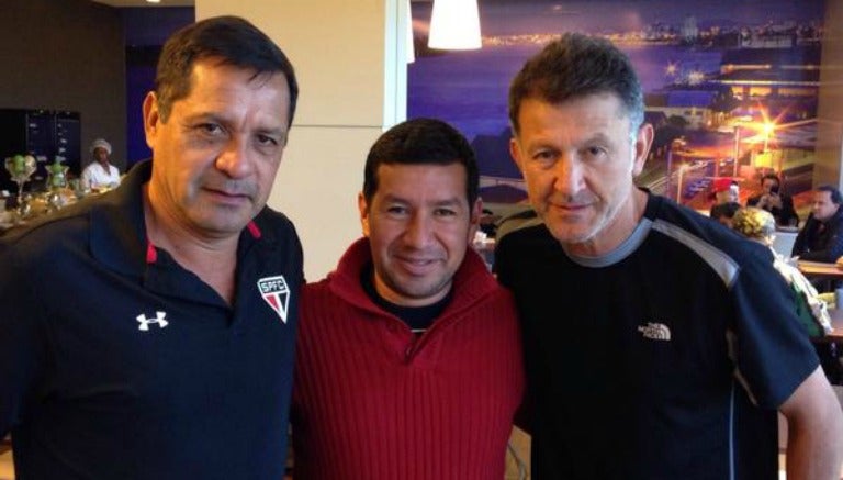 García y Osorio se toman una foto tras conocerse