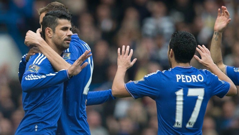 Diego Costa celebra la victoria del Chelsea