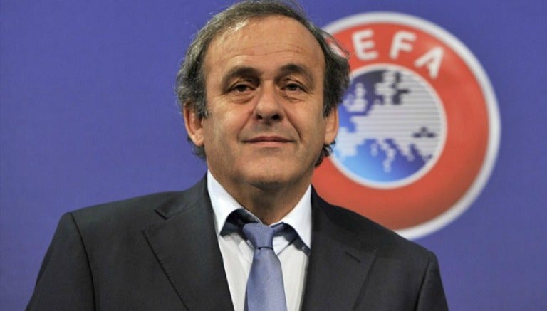 Michel Platini, en un evento de la UEFA