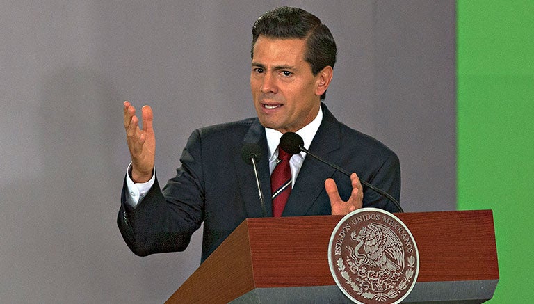 Peña Nieto, en una conferencia