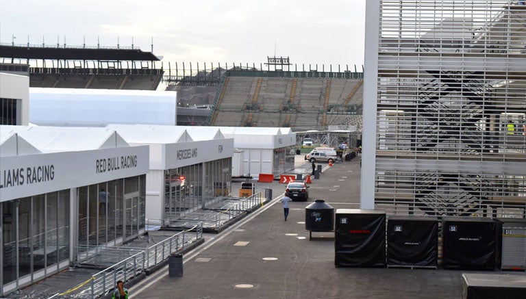 Así luce parte del AHR a pocos días del GP de México