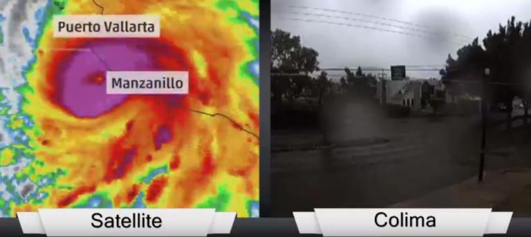 Transmisión en vivo del toque de Tierra del Huracán Patricia