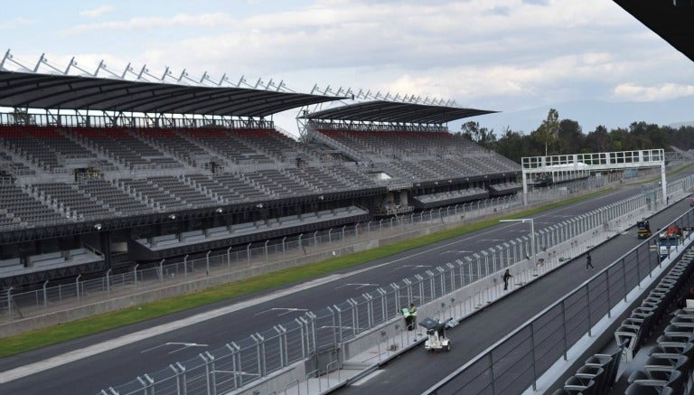 Parte del circuito donde se realizará el GP de México