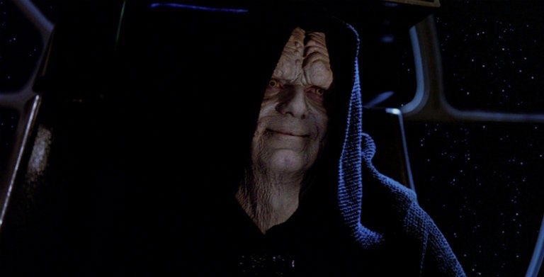 Palpatine, en escena de Star Wars