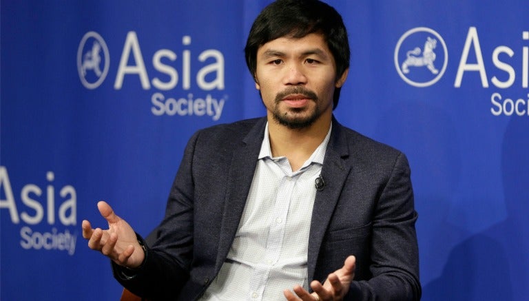 Pacquiao durante un evento