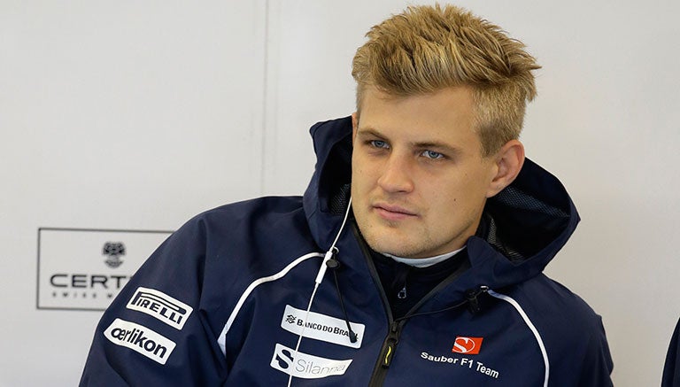 Ericsson, esperando durante el GP de Estados Unidos