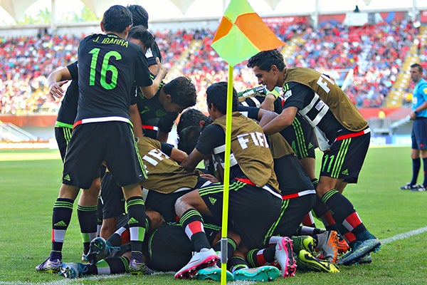 Los Tricolores celebran la segunda anotación 