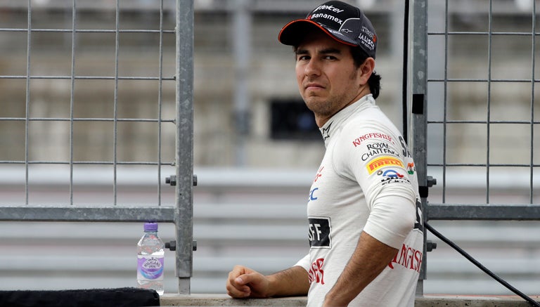 Checo durante el GP de Estados Unidos