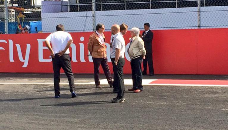 Bernie Ecclestone, visita el Autódromo Hermanos Rodríguez