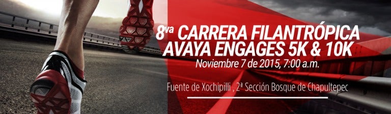 El póster de la Carrera Avaya en la Ciudad de México