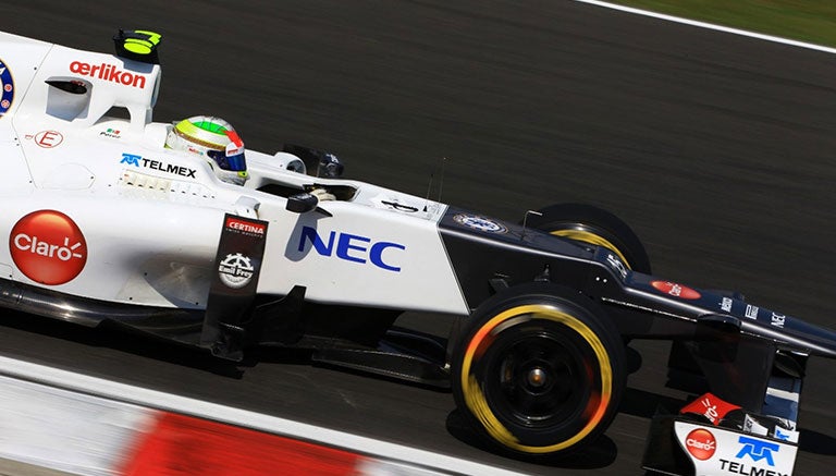 Checo, a bordo de su Sauber en 2012