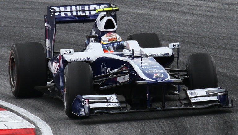 Hulkenberg, conduciendo en 2010 con Williams