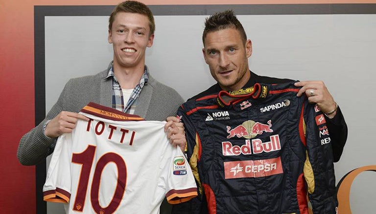 Cuando Daniil Kvyat conoció a Totti 