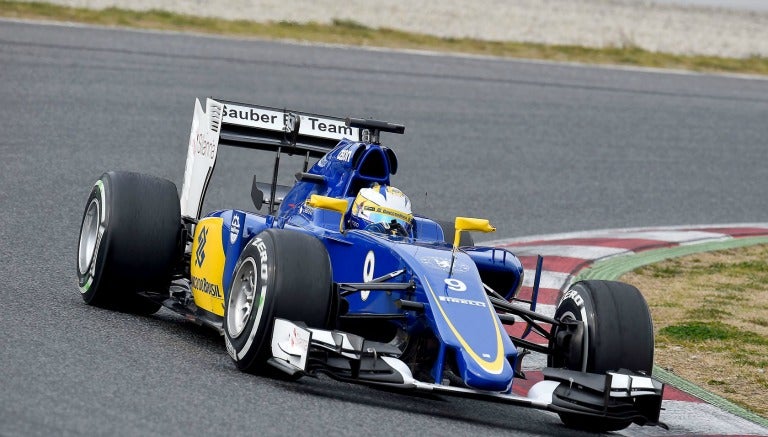 Marcus Ericsson durante una carrera