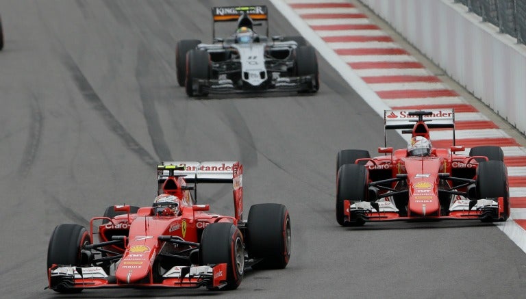 Autos durante el GP de Rusia