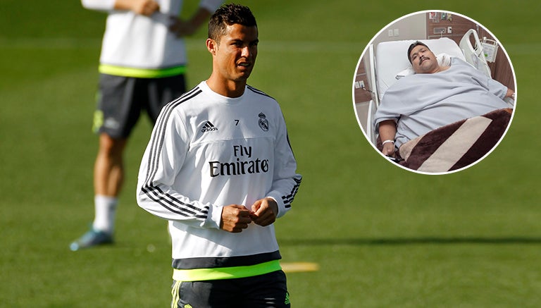 CR7 en entrenamiento con Real Madrid