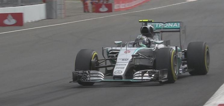 Nico Rosberg en la P3 del GP de México