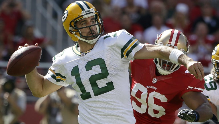 Rodgers en partido de Green Bay