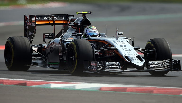 Checo, durante Gran Premio de México