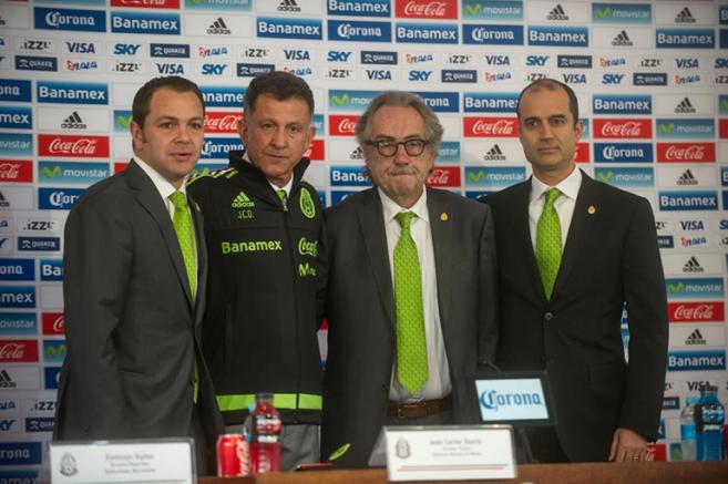 Osorio, en su presentación como técnico del Tri