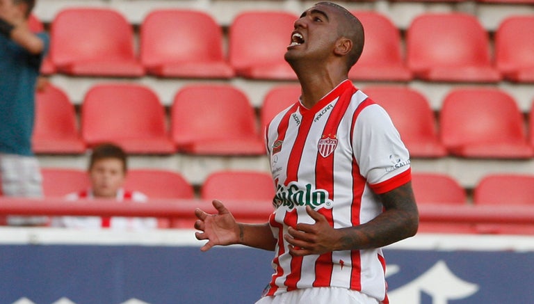 Gorocito durante un partido con el Necaxa