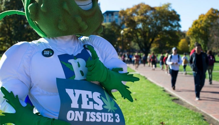 Buddie, mascota a favor de legalizar la marihuana