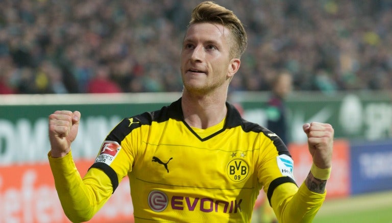 Reus celebra gol con el Borussia Dortmund