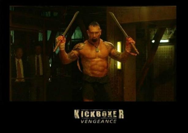 Batista en su papel de la película 'Kickboxer'