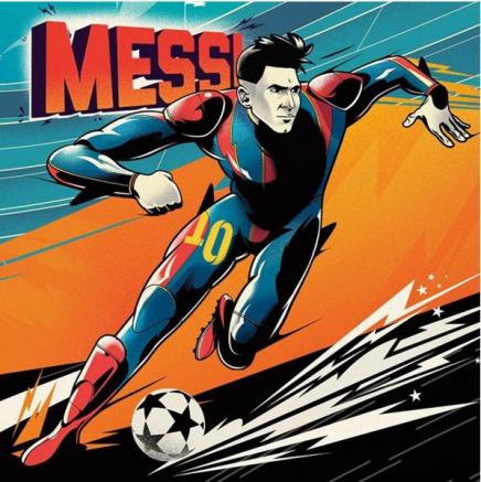 Messi muestra su súper velocidad